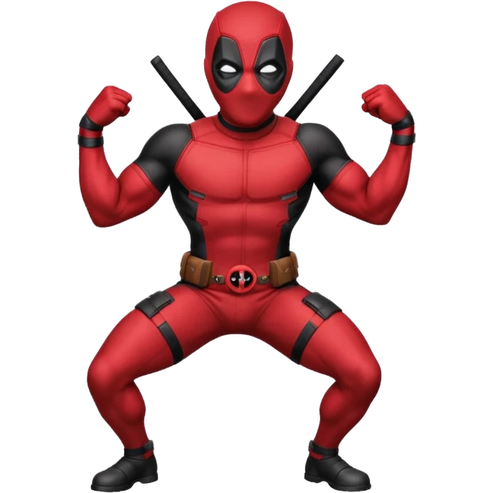 DeadPool from marvel rivals twerking his ass emoji
