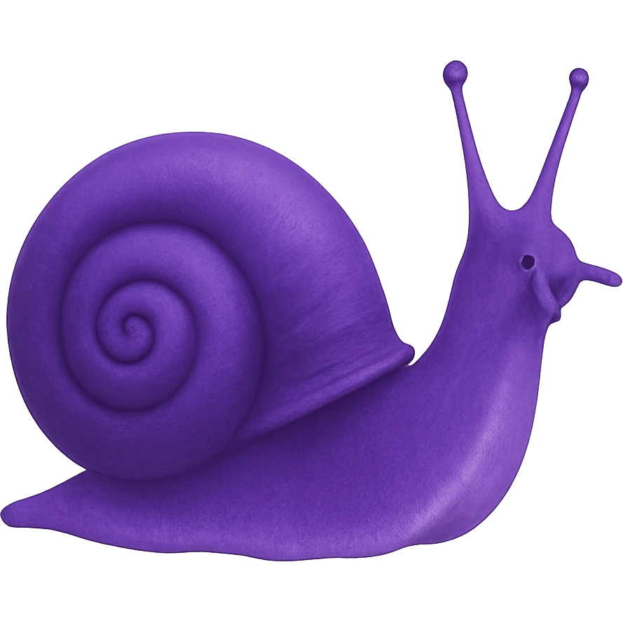 purple snail emoji