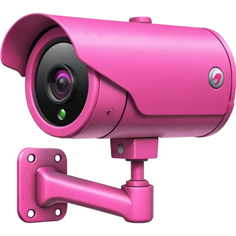 Security Camera pink with graffity emoji