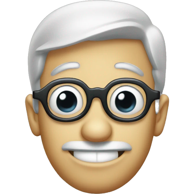Topolino con occhiali emoji