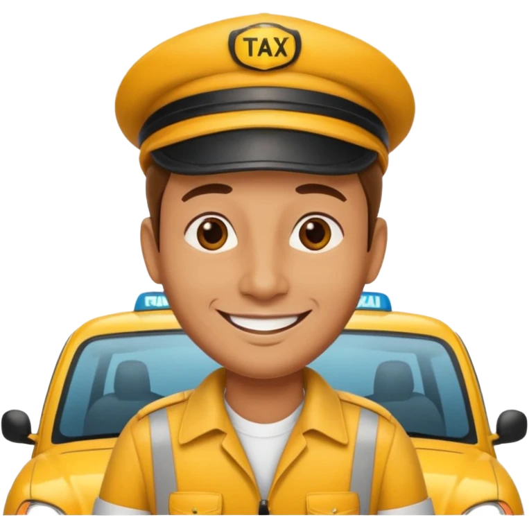 taxi driver emoji