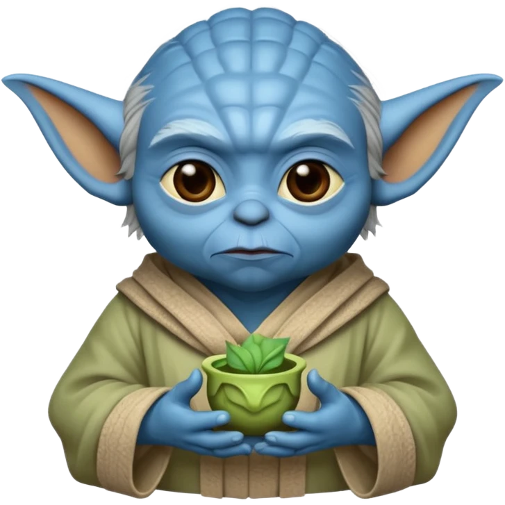 yoda but with blue skin emoji