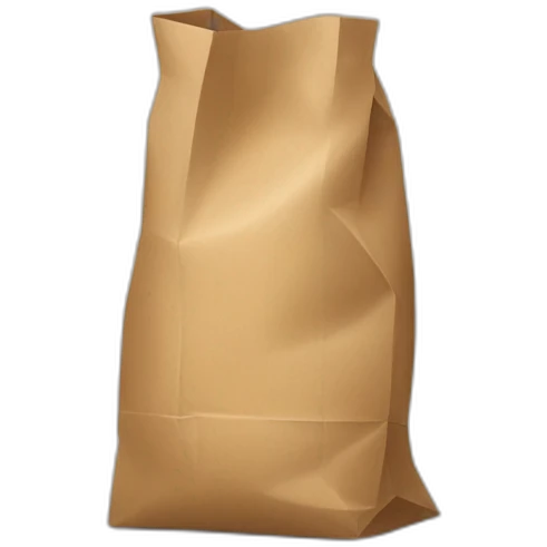 a full length person hiding their head in a paper bag emoji