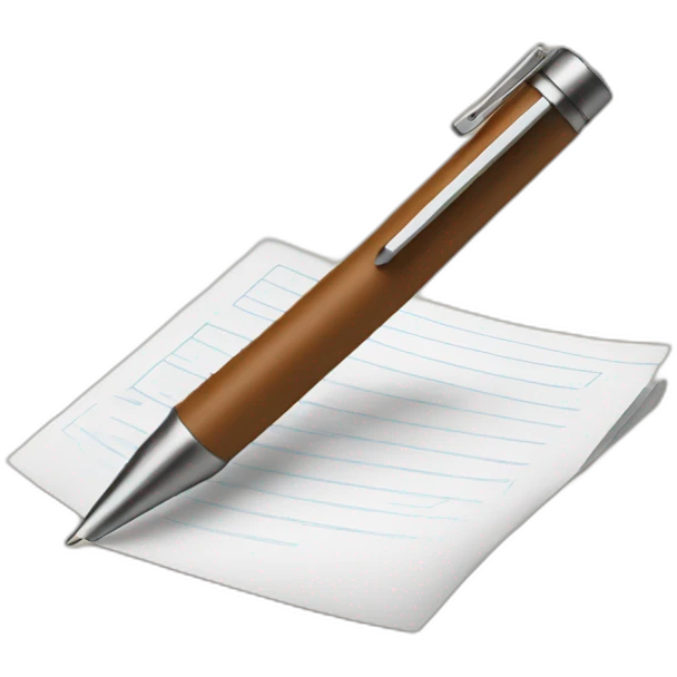 document pen emoji
