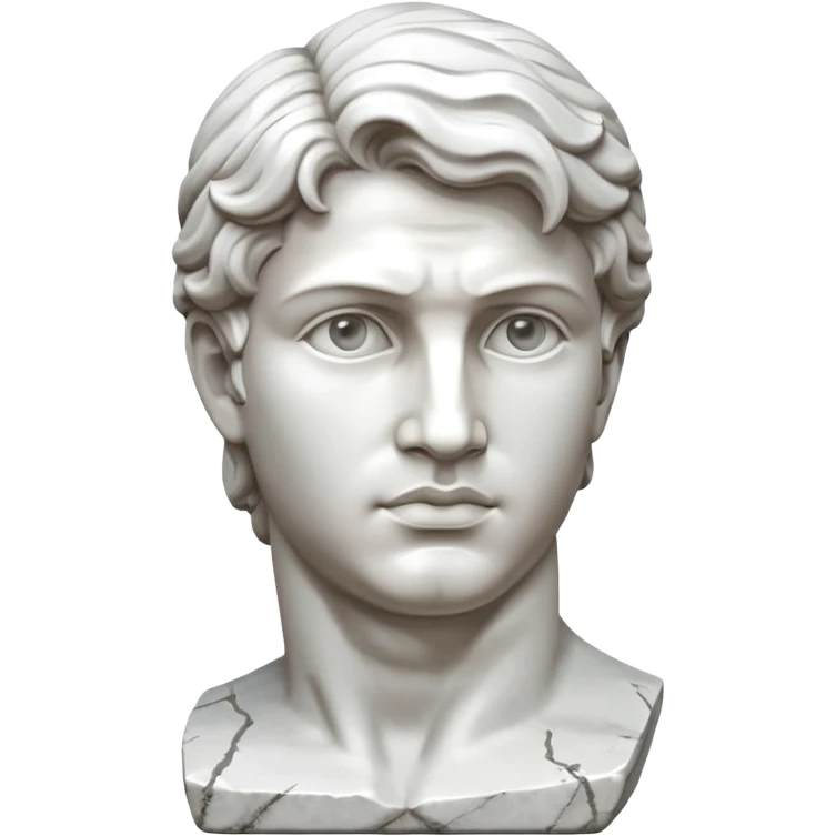 unfinished sculpture, part of the stone, david statue emoji