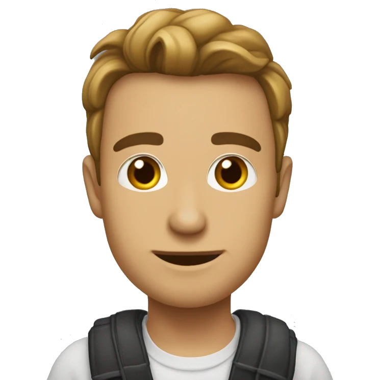 Пудель коричневый в очках emoji