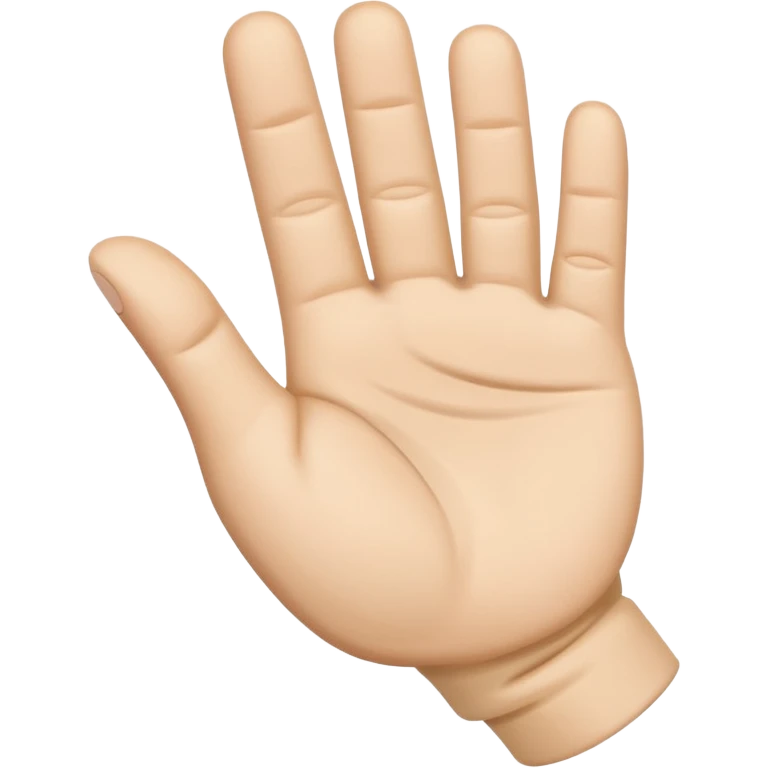 fold thumb to palm emoji