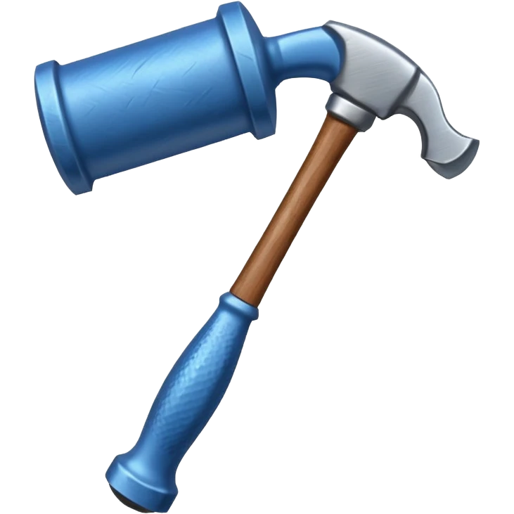 blue hammer emoji