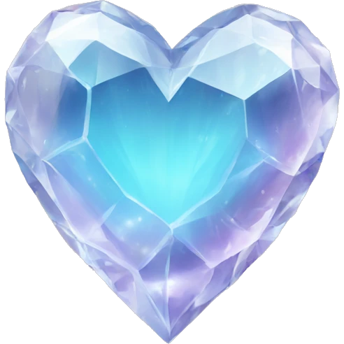 crystal heart emoji