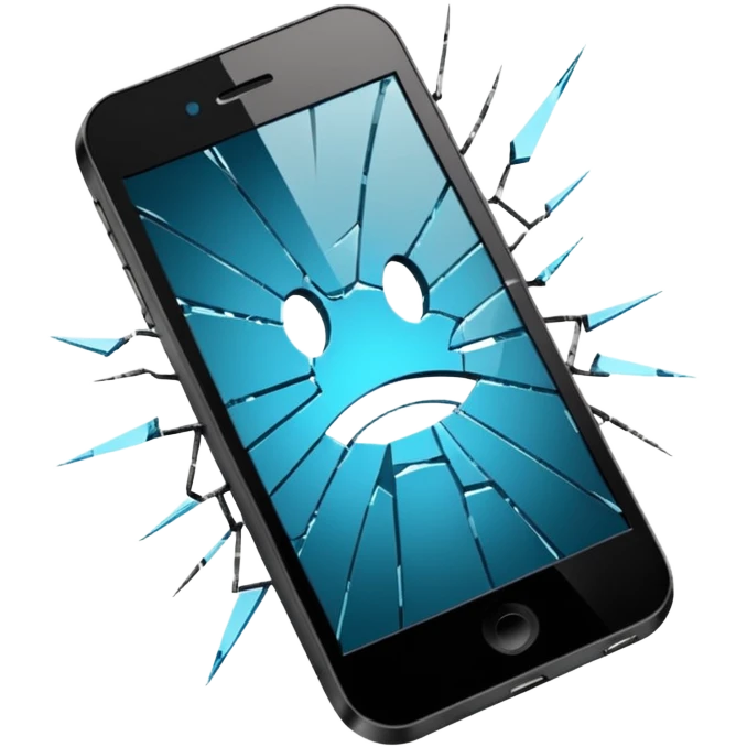 broken mobile phone with out emoji emoji