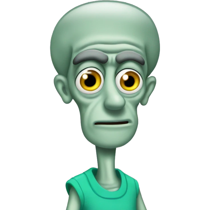 Handsome squidward emoji