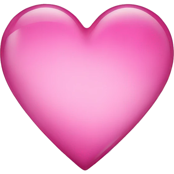 Pink glass heart emoji