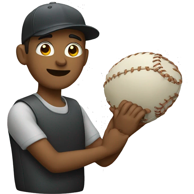man in catch emoji