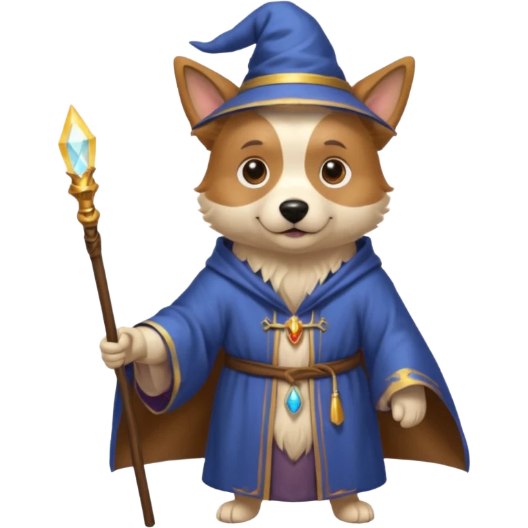 Dog wizard emoji