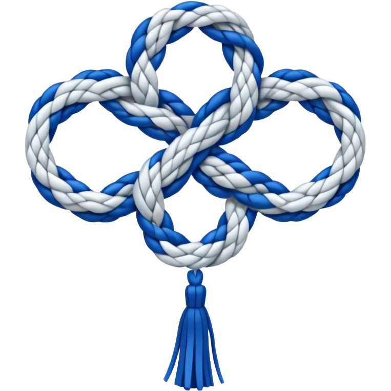 geometric knot with tassels emoji