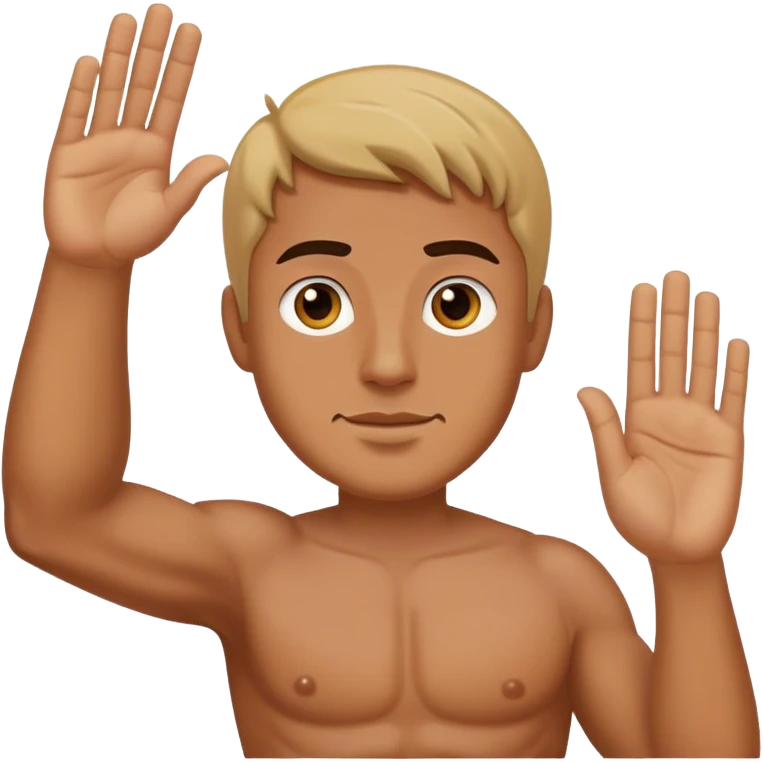 a man doing the roman salute emoji