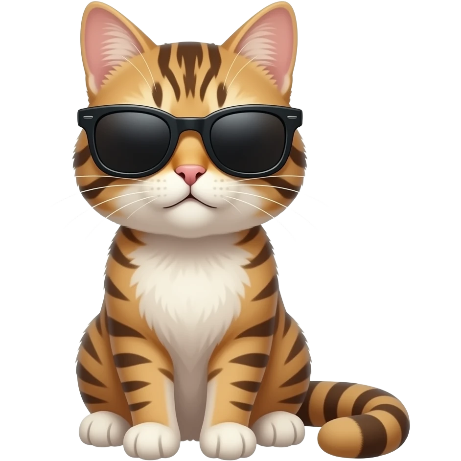 Cat wearing sunglasses emoji