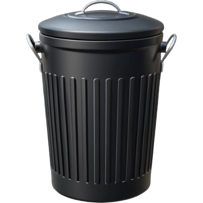  dustbin black emoji