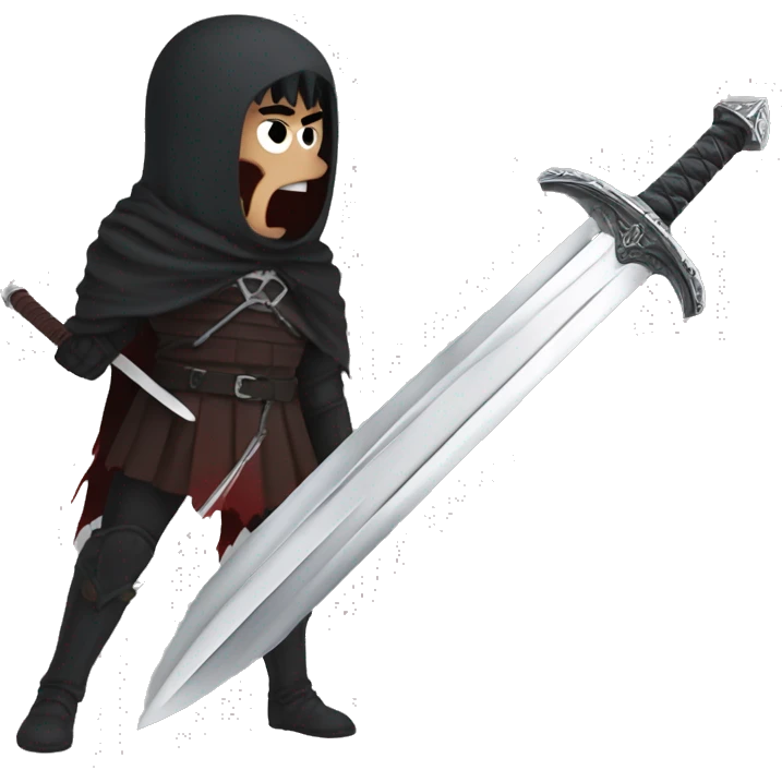 Berserk guts with long sword emoji