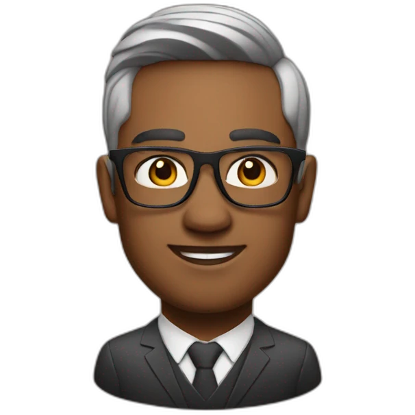 Startup ceo with AirPods emoji
