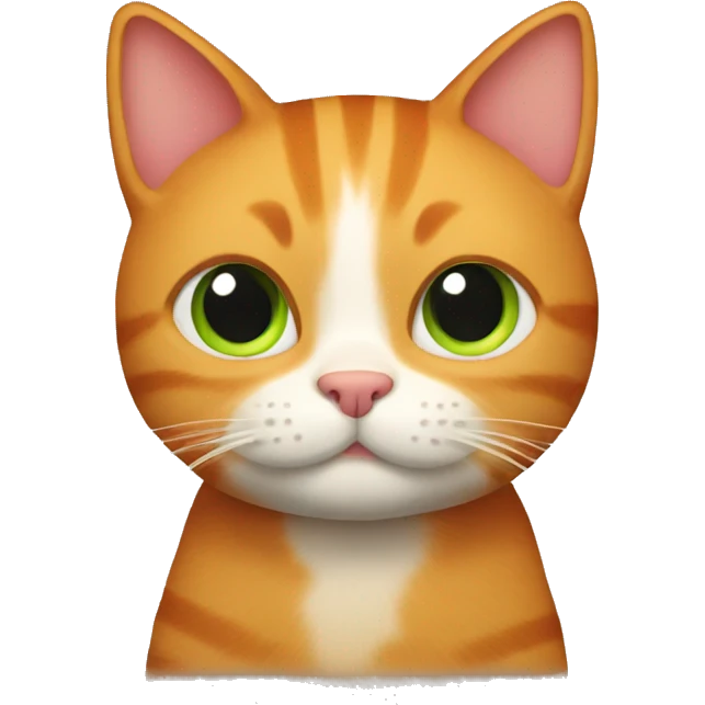 Ginger cat with big stomach  emoji