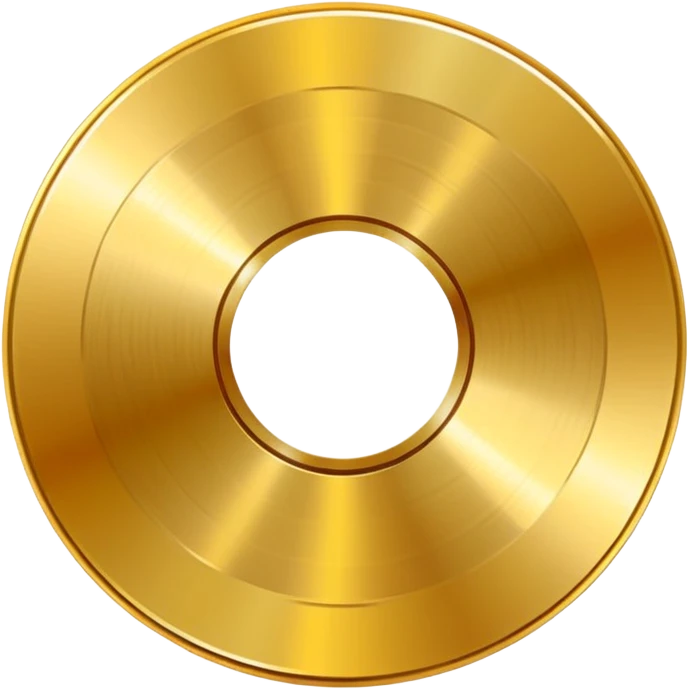 gold CD with a scratch emoji