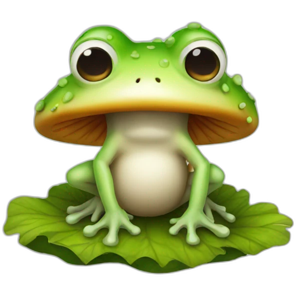 Mushroom frog emoji