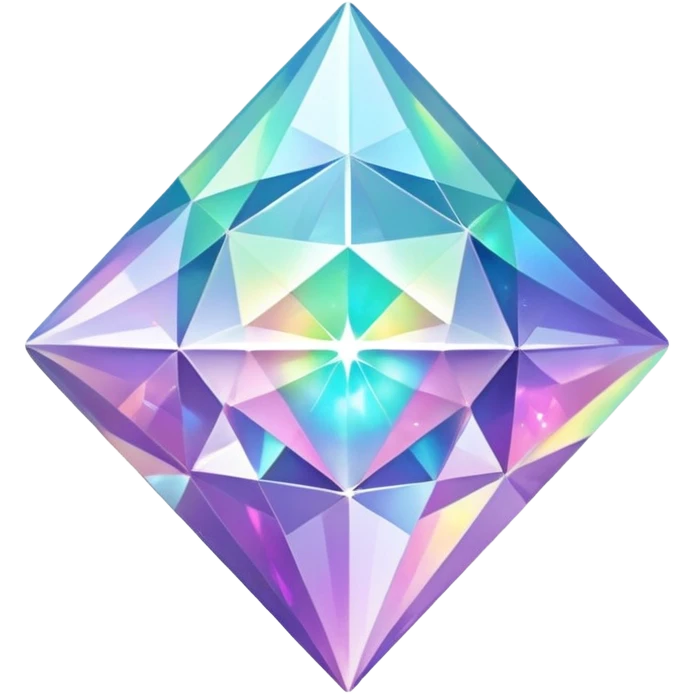 hd detailed glittering holographic star shaped diamond emoji