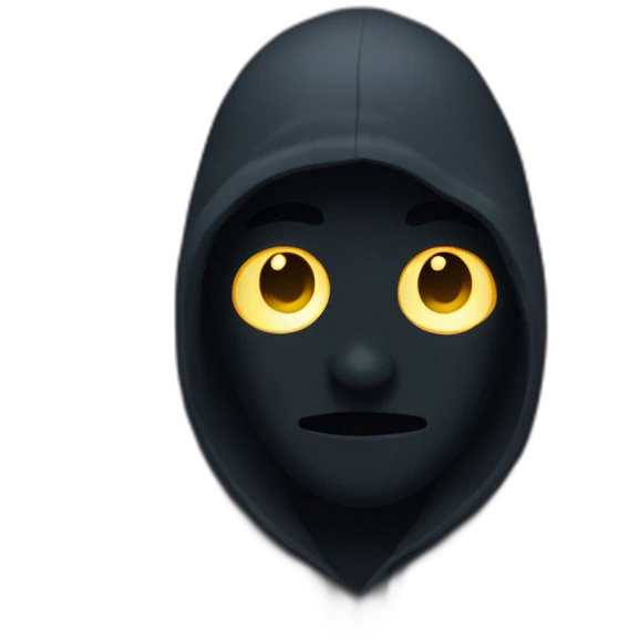 shadowy figure with eyes emoji