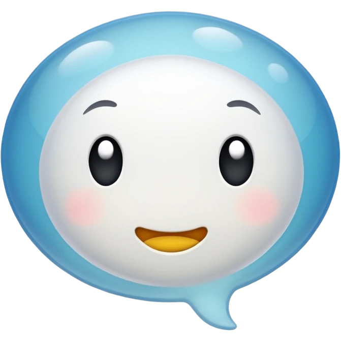 comic bubble for thoughts, simple, clear, no text emoji