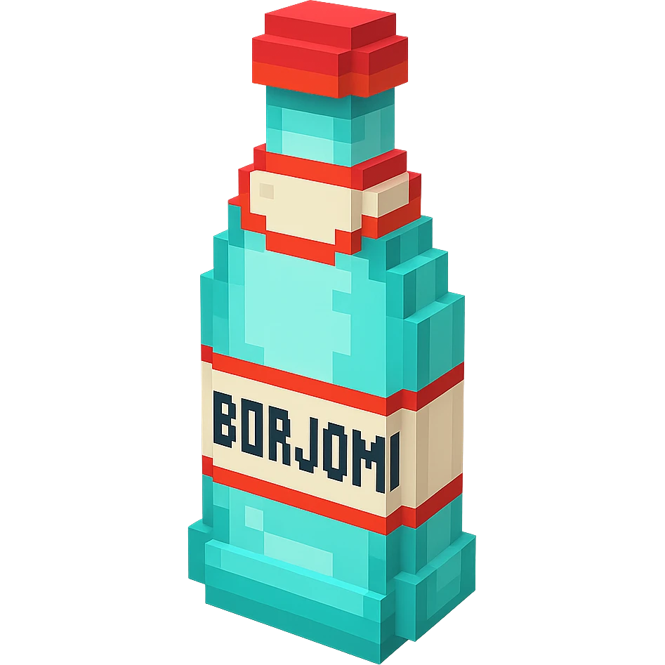 бутылка borjomi, no background emoji