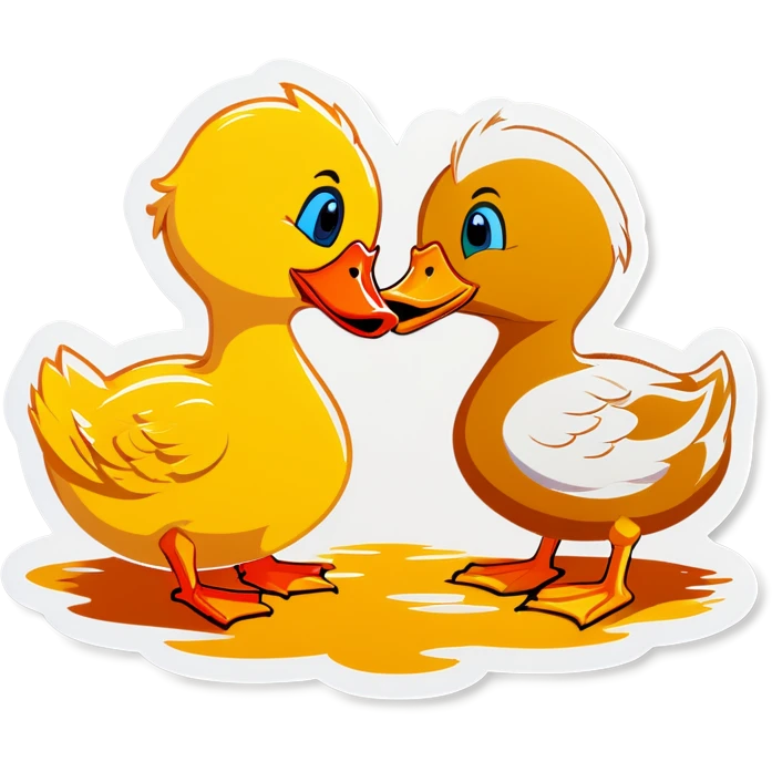 Duck kissing emoji