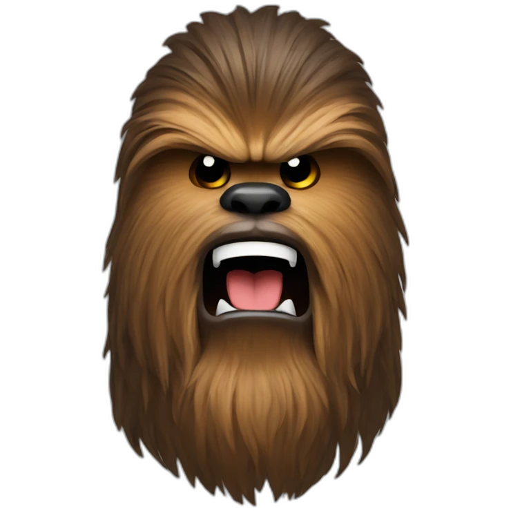 Angry chewbacca emoji
