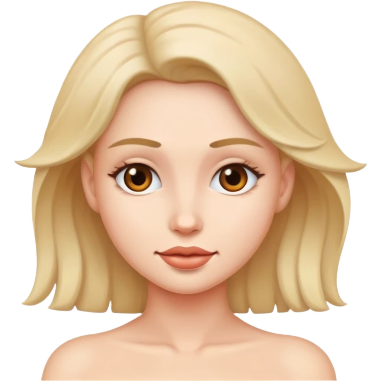 Голая девушка  emoji