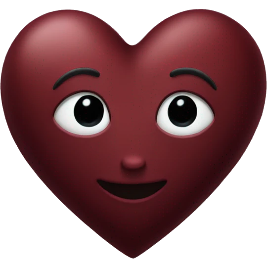 dark red heart emoji