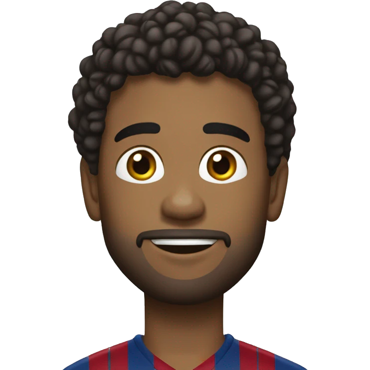 Christiano avec le mayo de barça emoji
