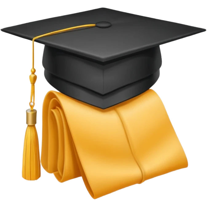 graduate cap digital emoji