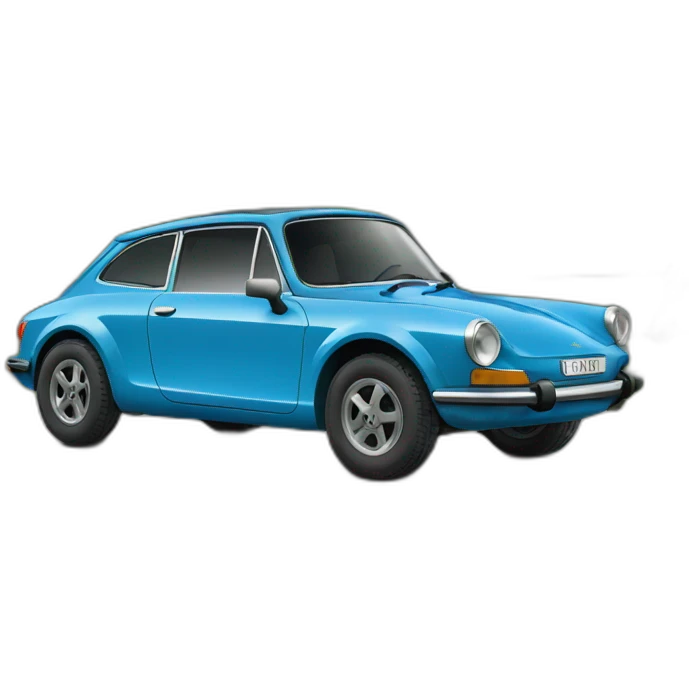 Alpine-car-bleue-ill emoji