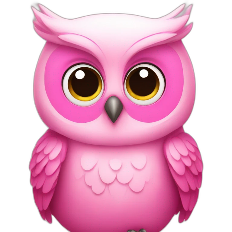 pink cute owl emoji