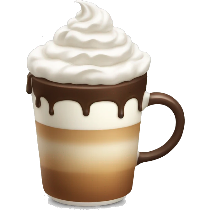 Coffee with whipped cream  emoji
