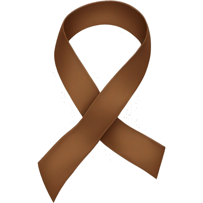 brown ribbon with bow emoji