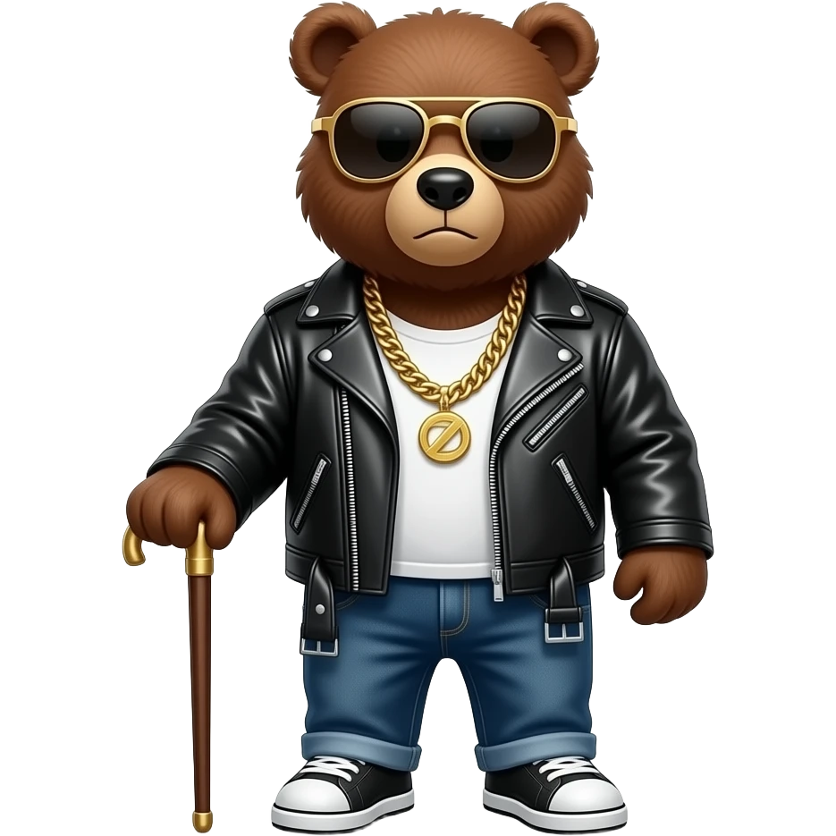Thug bear emoji
