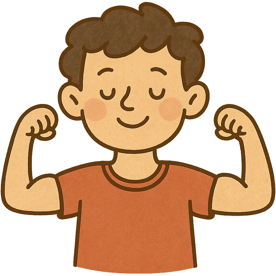 really small biceps emoji