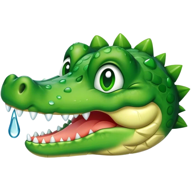 crocodile with tears emoji