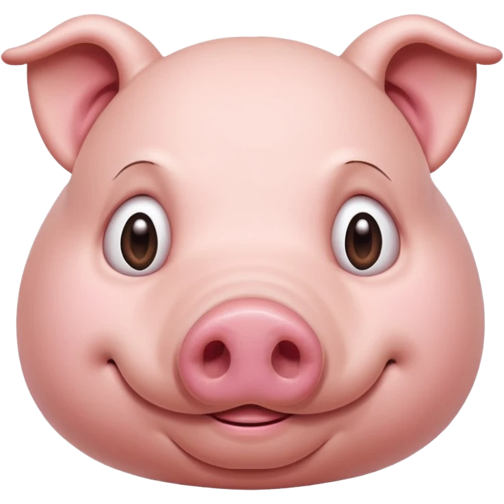 Female Pig with Big Stomach and Lazy emoji