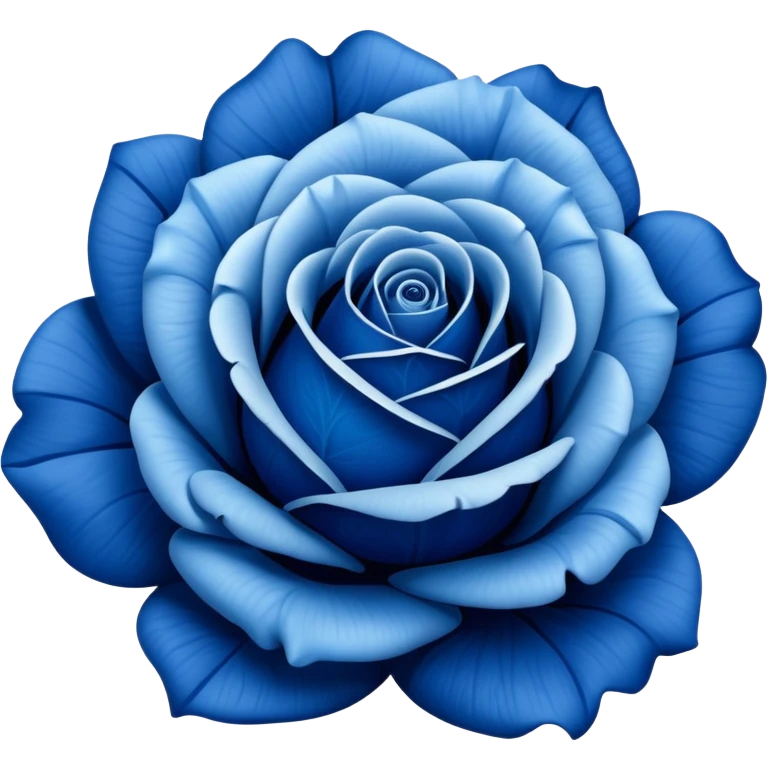Blue rose emoji