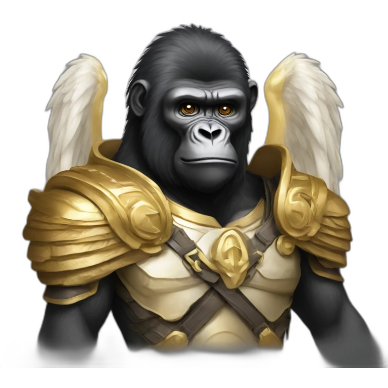 Gorilla archangel Michael emoji