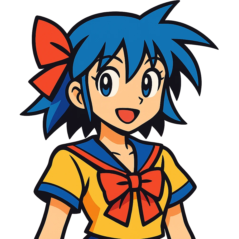 anime character in vibrant toon style emoji