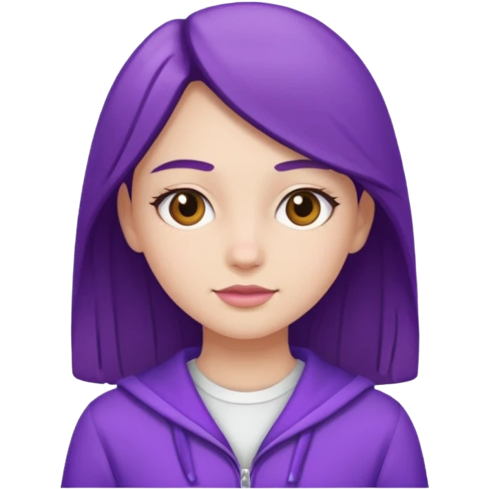 -18 branco e roxo emoji