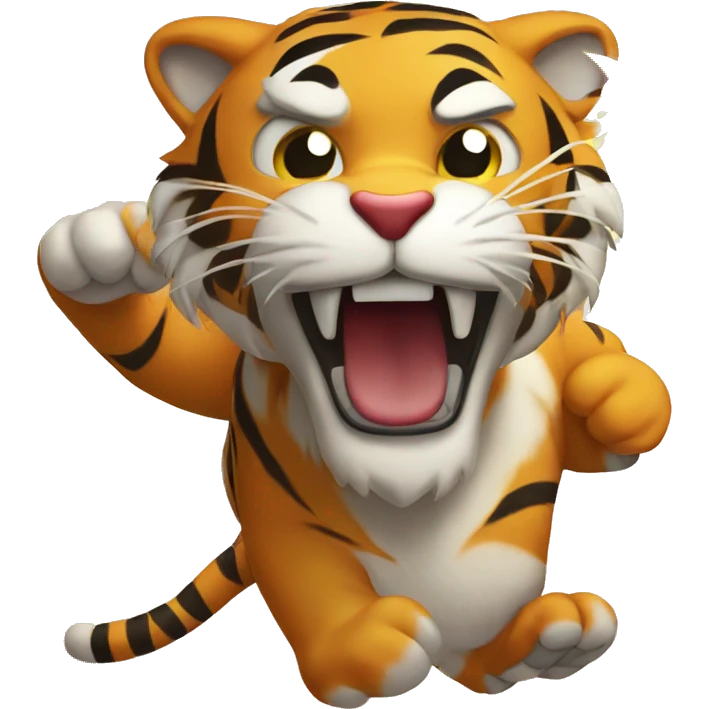 tiger fighting the sun emoji